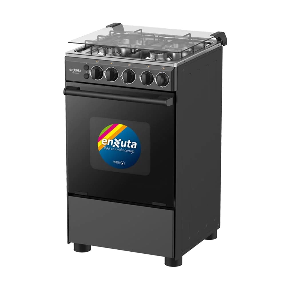 Cocina Enxuta Cenx9504n A Gas/electrica 4 Hornallas Negra — imagen 1 de 2