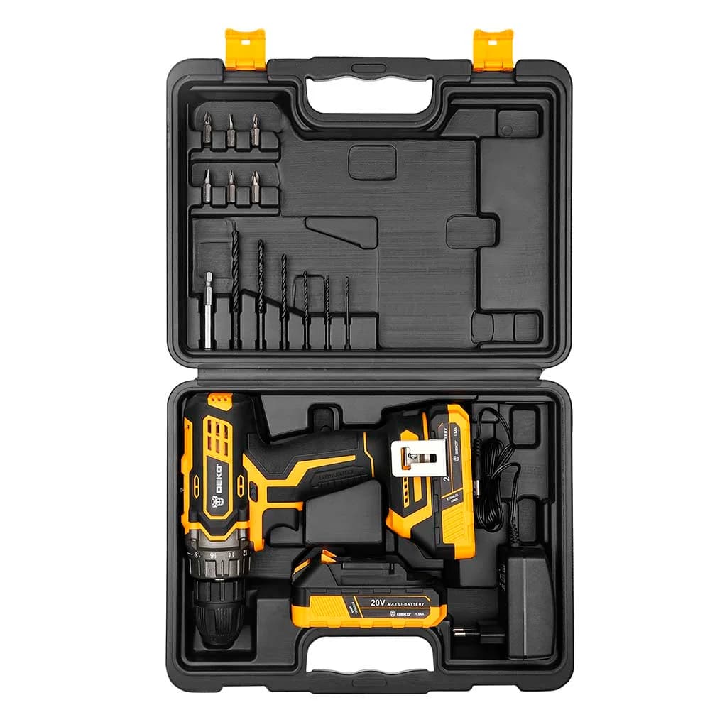 Taladro Atornillador A Bateria Deko Dkcd20xl01-10s3 10mm — miniatura 3