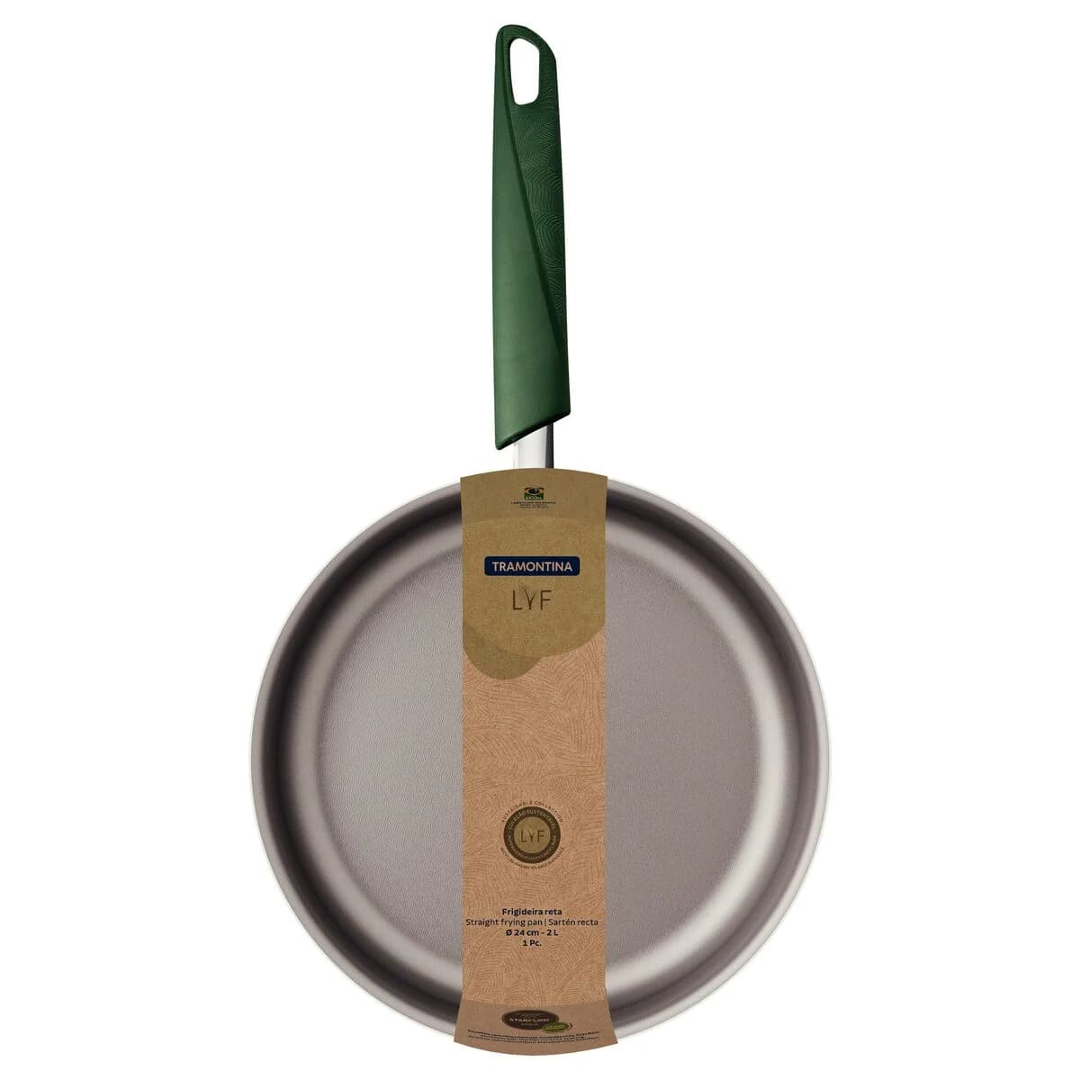 Sarten Tramontina 24 Cm Antiadherente Recto Teflon Lyf — miniatura 2