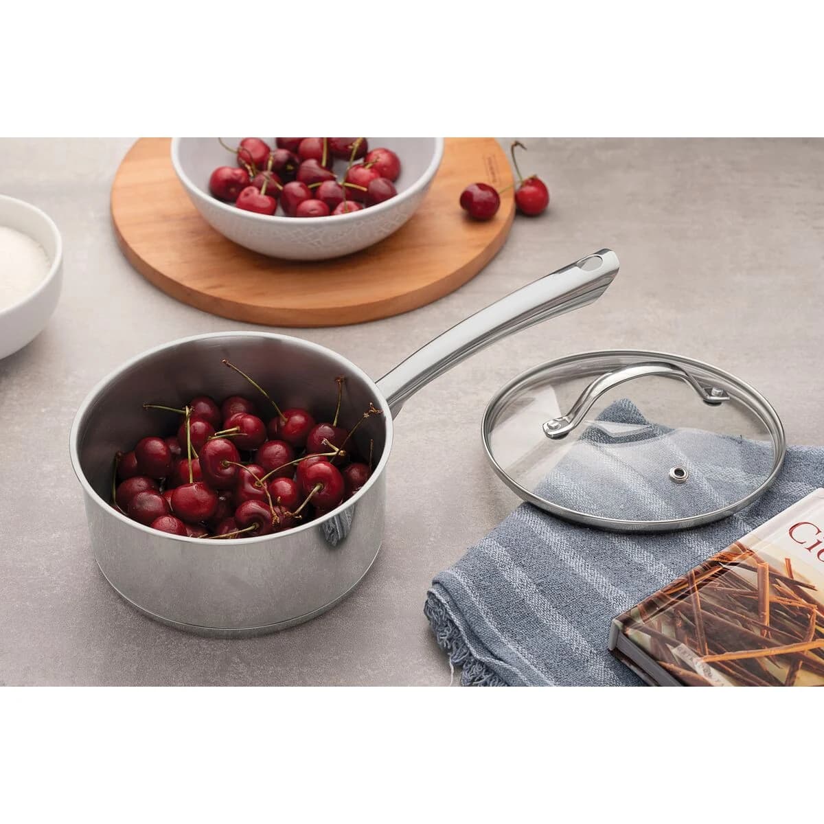 Olla Tramontina Induccion Acero Inox 16 Cm 1,4 Litros Una — miniatura 3