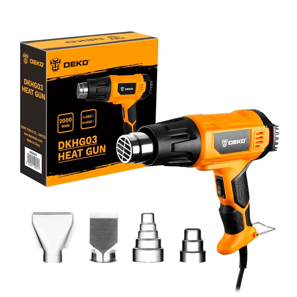Pistola De Calor 2000w Dkhg03 Deko 220 V 50 Hz Accesorios — miniatura 3