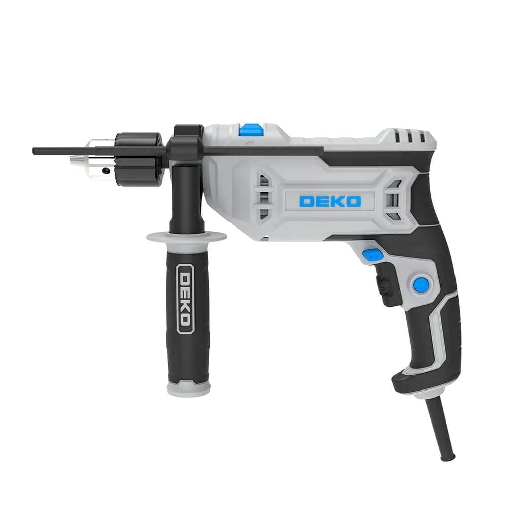 Taladro Con Percutor 13mm 900w Deko Dkid13xp90 3000 Rpm Gris — miniatura 2