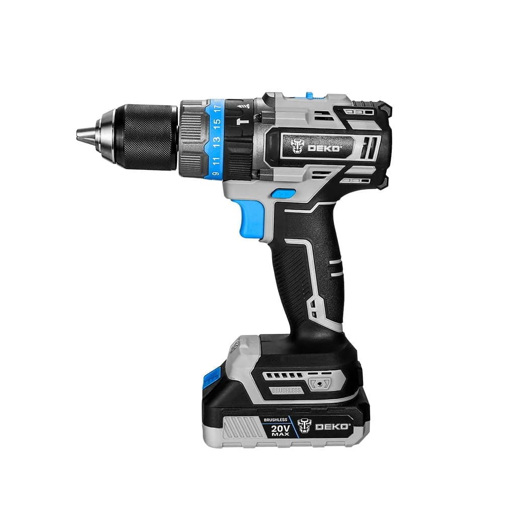 Taladro Percutor A Bateria Deko Dkbl20id02-s1 13mm Brushless — miniatura 2