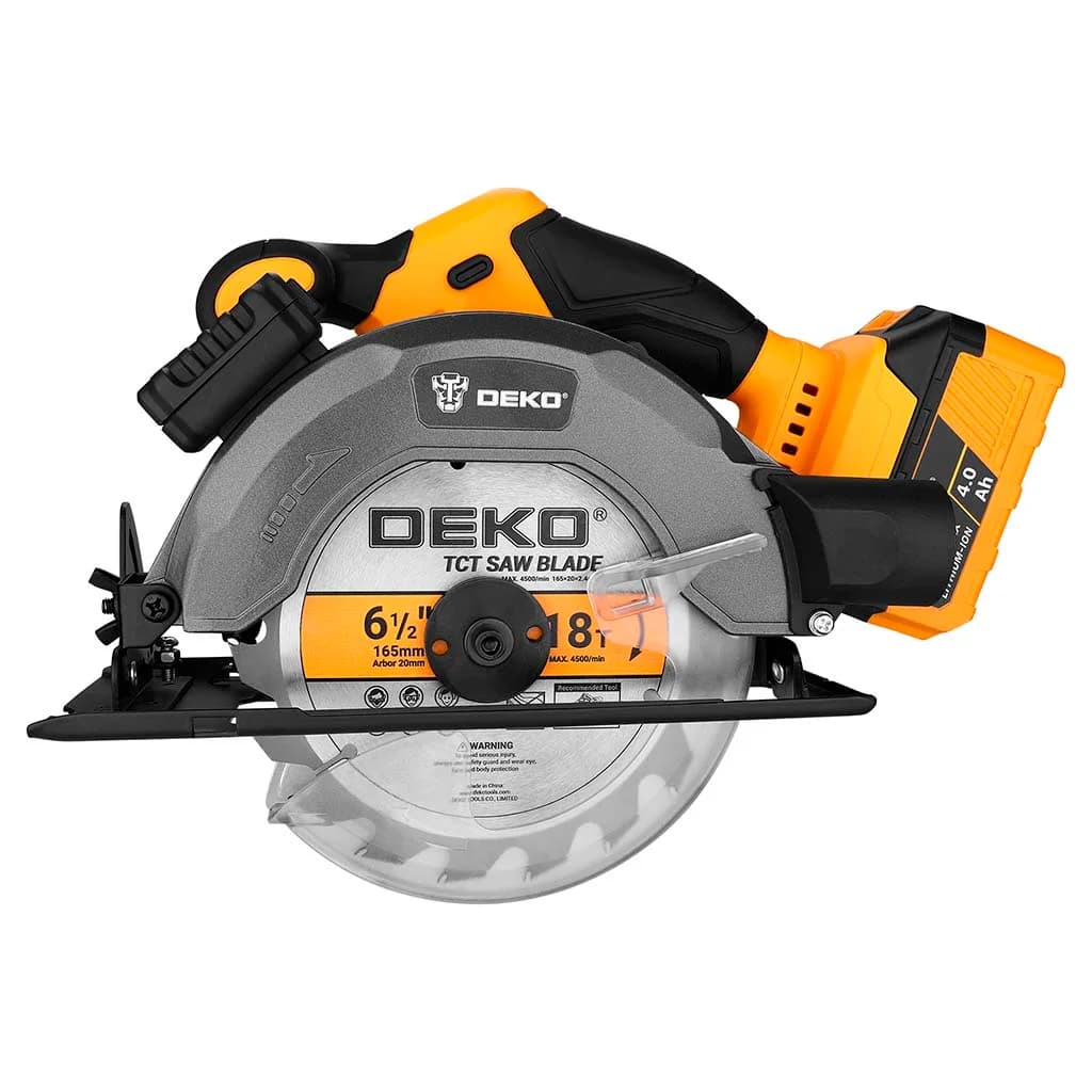 Sierra Circular A Batería Deko Dkcs20q1y-s1 Hoja 165x16mm — miniatura 2