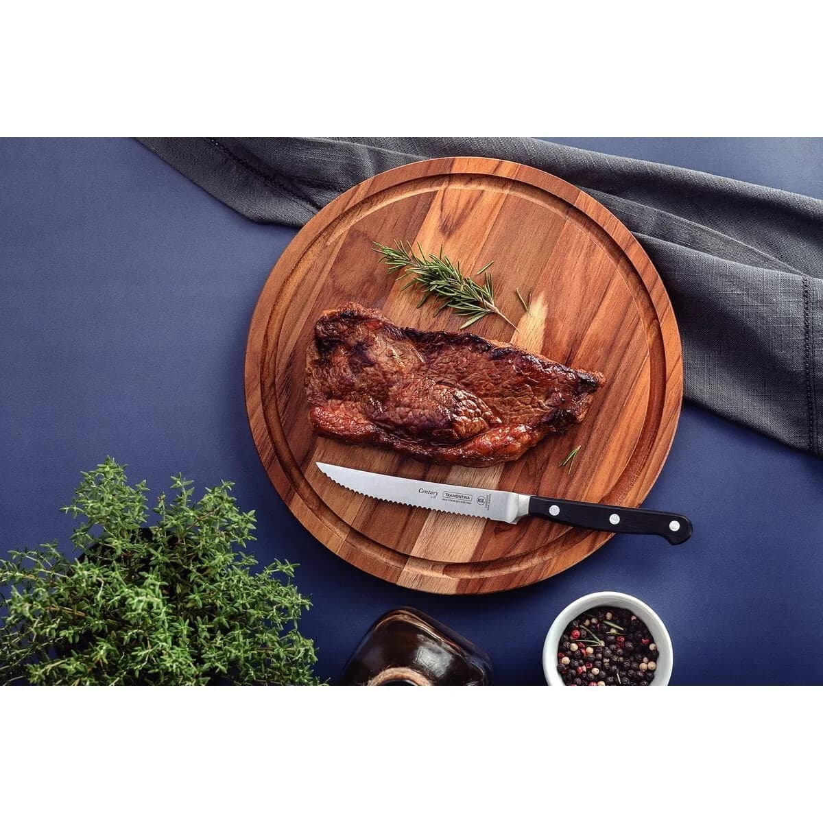 Cuchillo Para Asado Tramontina 5'' Acero Inoxidable Century — miniatura 3