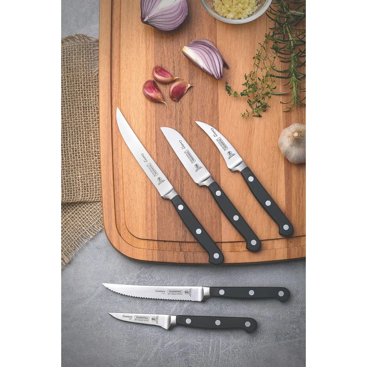 Cuchillo Mondador Tramontina 3'' Acero Inoxidable Century — miniatura 2