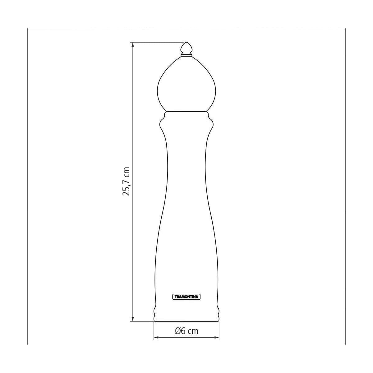 Molinillo Tramontina Churrasco Black Sal Pimienta 10 25 Cm — miniatura 3