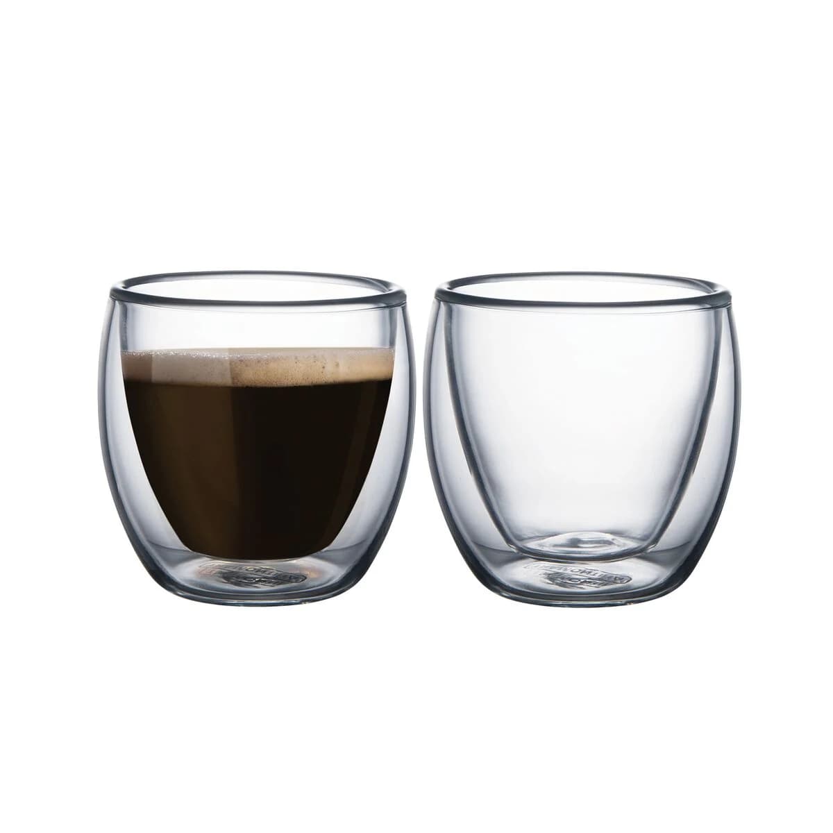 Vaso Doble Vidrio Tramontina Termico 110 Ml Cafe X2 Unid. — imagen 1 de 5
