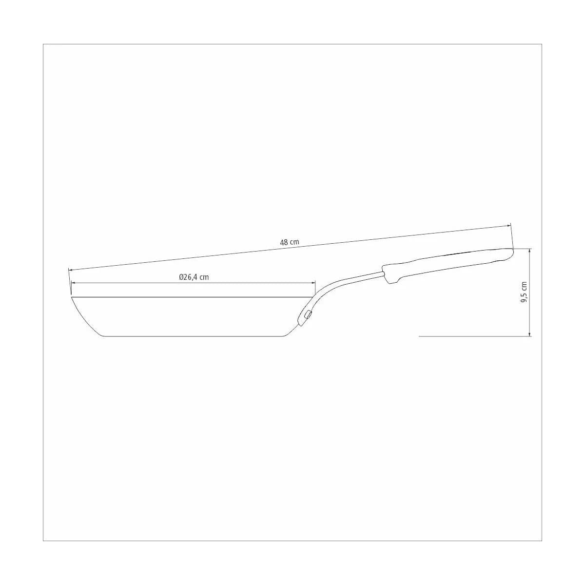 Sarten De Hierro Tramontina Profesional 26 Cm 1,7 Lts Negro — miniatura 4