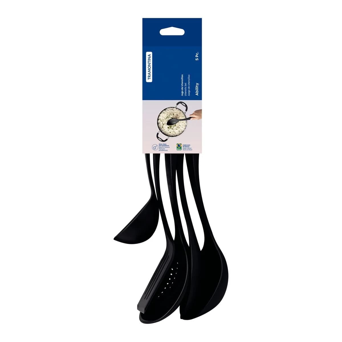 Juego De Menage Tramontina Utensilios Cocina Ability 5 Pzs — miniatura 2