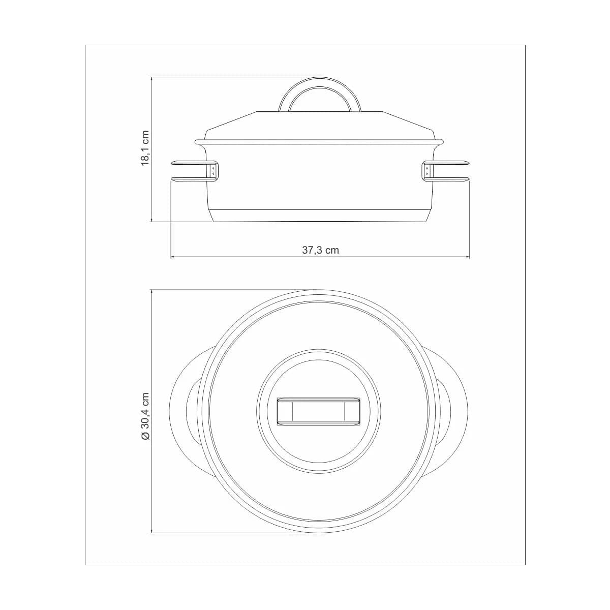 Olla Tramontina Acero Inoxidable Induccion 7,7 Litros Solar — miniatura 4