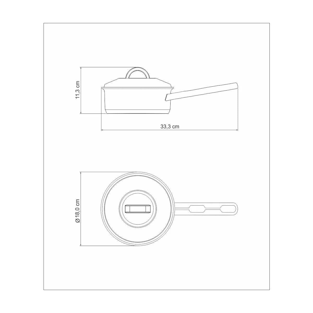 Olla Tramontina Acero Inoxidable Induccion 1,4 Litros Solar — miniatura 3