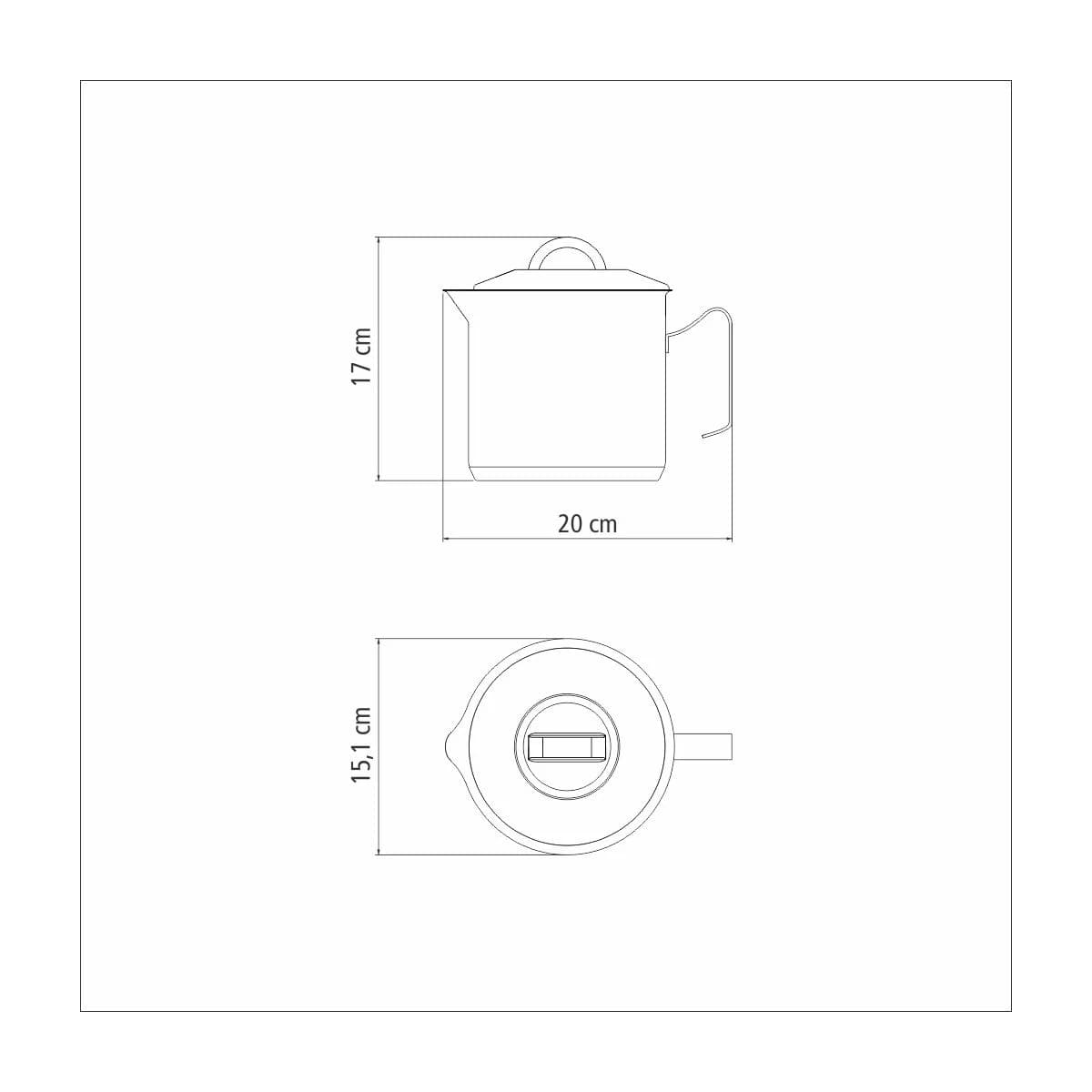 Hervidor Tramontina Acero Inox Induccion 2,10 Litros Solar — miniatura 3