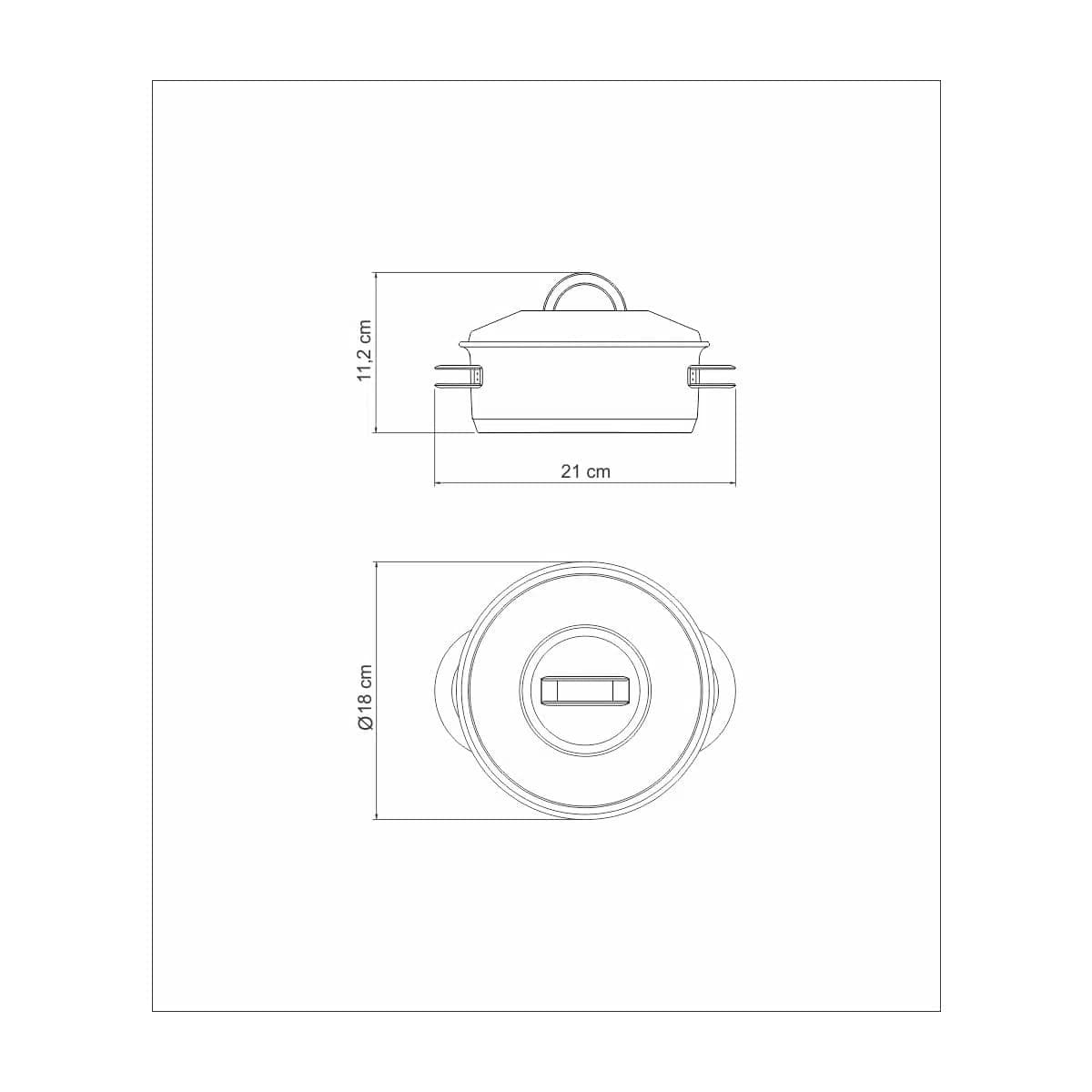 Olla Tramontina Acero Inoxidable Induccion 1,4 Litros Solar — miniatura 2