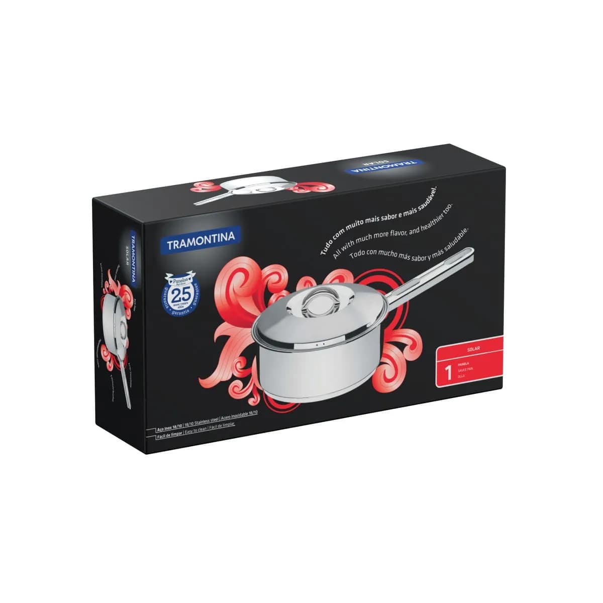 Olla Tramontina Acero Inoxidable Induccion 4,7 Litros Solar — miniatura 2