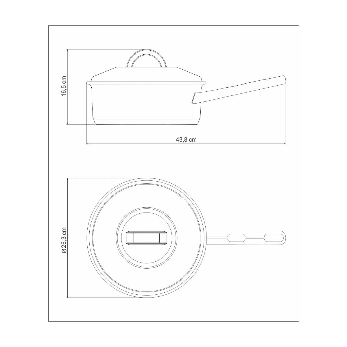 Olla Tramontina Acero Inoxidable Induccion 4,7 Litros Solar — miniatura 3