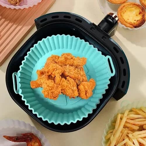 Bandeja De Silicona Para Freidora De Aire Sin Aceite 20 Cm — miniatura 5