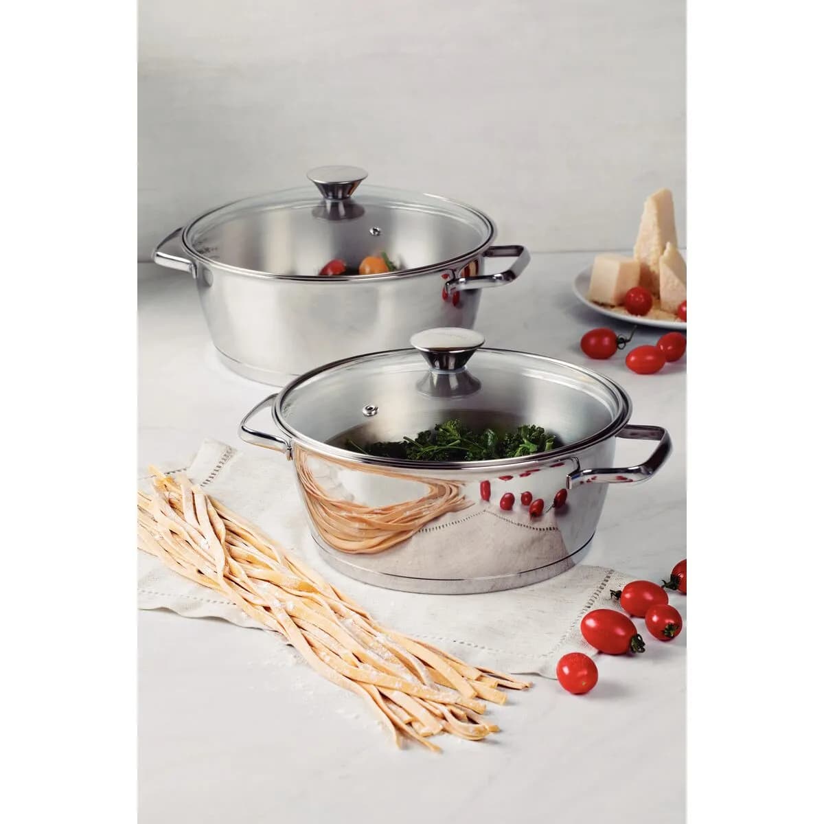Olla Tramontina Induccion Acero Inox Allegra 24 Cm 4,2 Lts — miniatura 2
