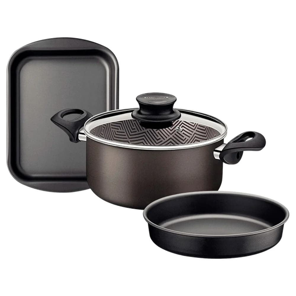 Juego Tramontina Kit Olla Asadera Tortera 3 Piezas Teflon — imagen 1 de 1