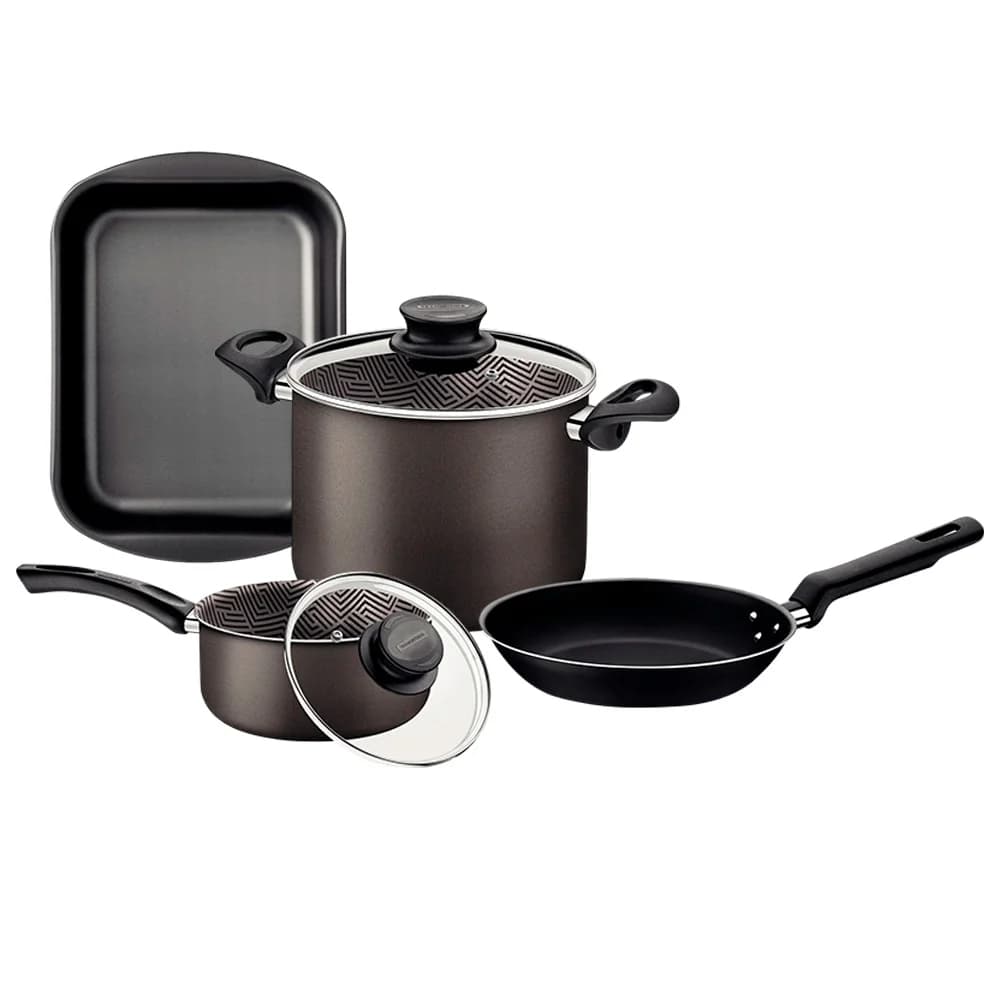 Juego Tramontina Kit Ollas Sarten Asadera 4 Piezas Teflon — imagen 1 de 1