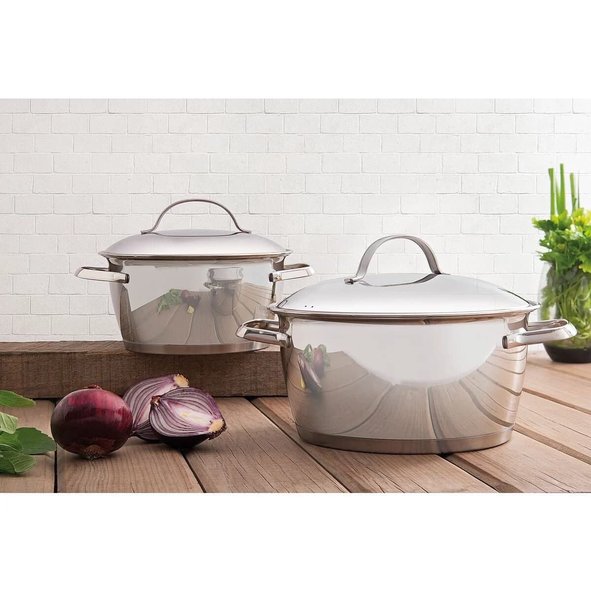 Olla Tramontina Acero Inox Induccion 24 Cm 5.7 Lts Allegra — miniatura 3