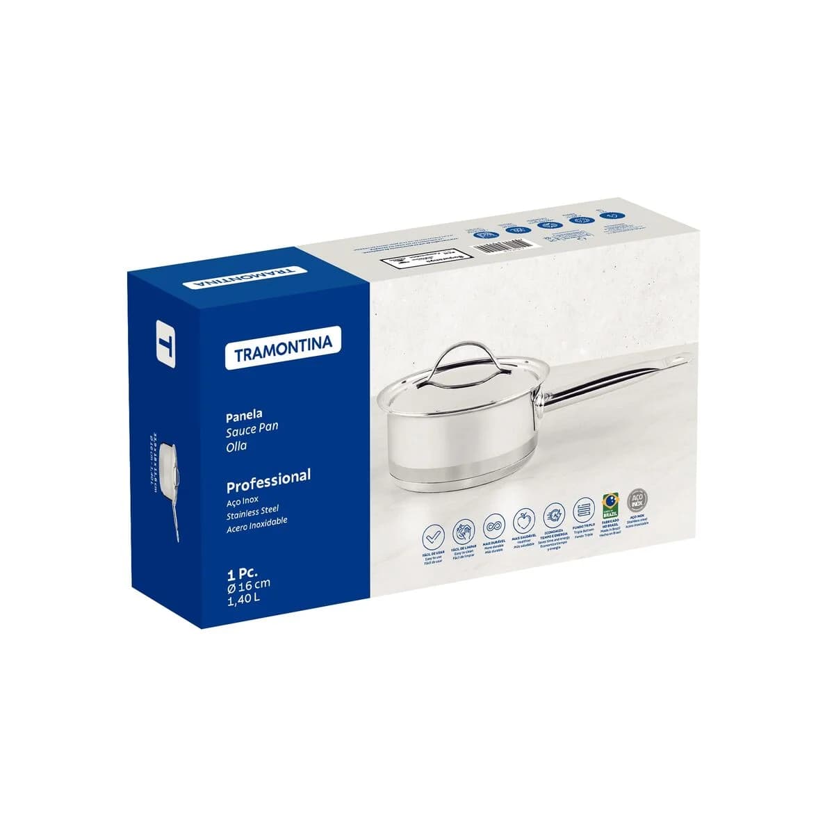 Olla Tramontina Profesional Induccion 16 Cm 1,4 Litros — miniatura 2