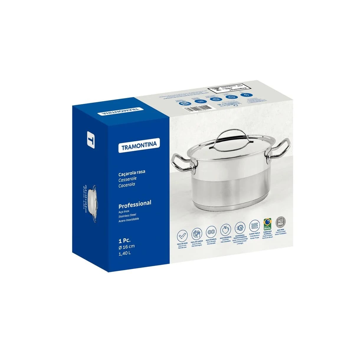 Olla Tramontina Profesional Induccion 16 Cm 1,5 Litros — miniatura 2
