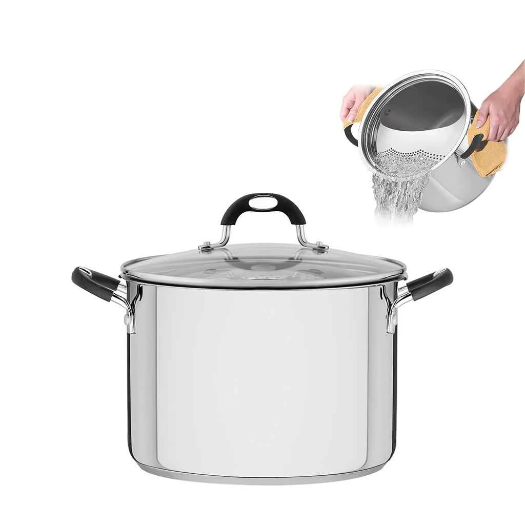Olla De Pasta Tramontina Acero Inox Induccion Solar 6 Litros — imagen 1 de 4
