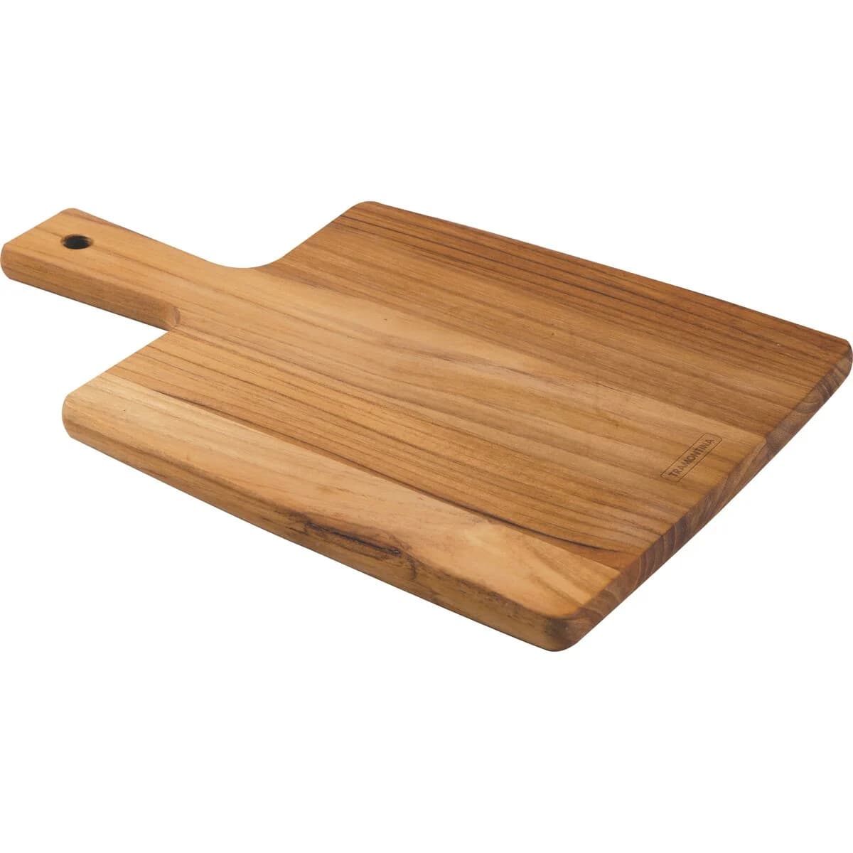 Tabla De Madera Tramontina Cocina Picar Teca Mango 34 Cm — imagen 1 de 4