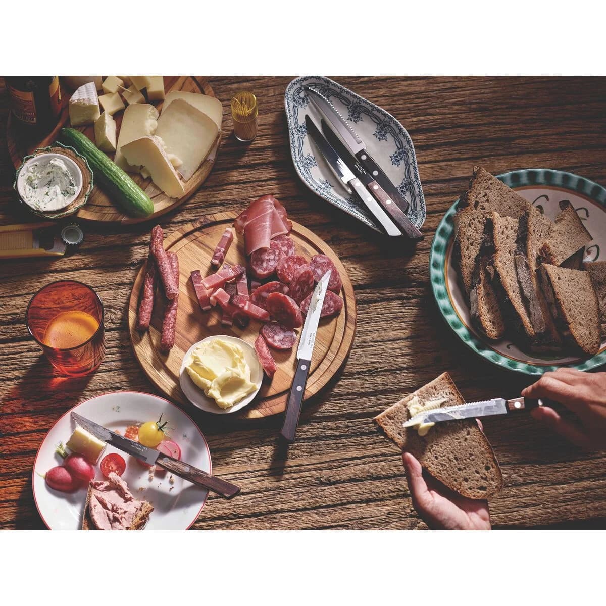 Plato Para Asado Tramontina 26 Cm Madera Teca — miniatura 3