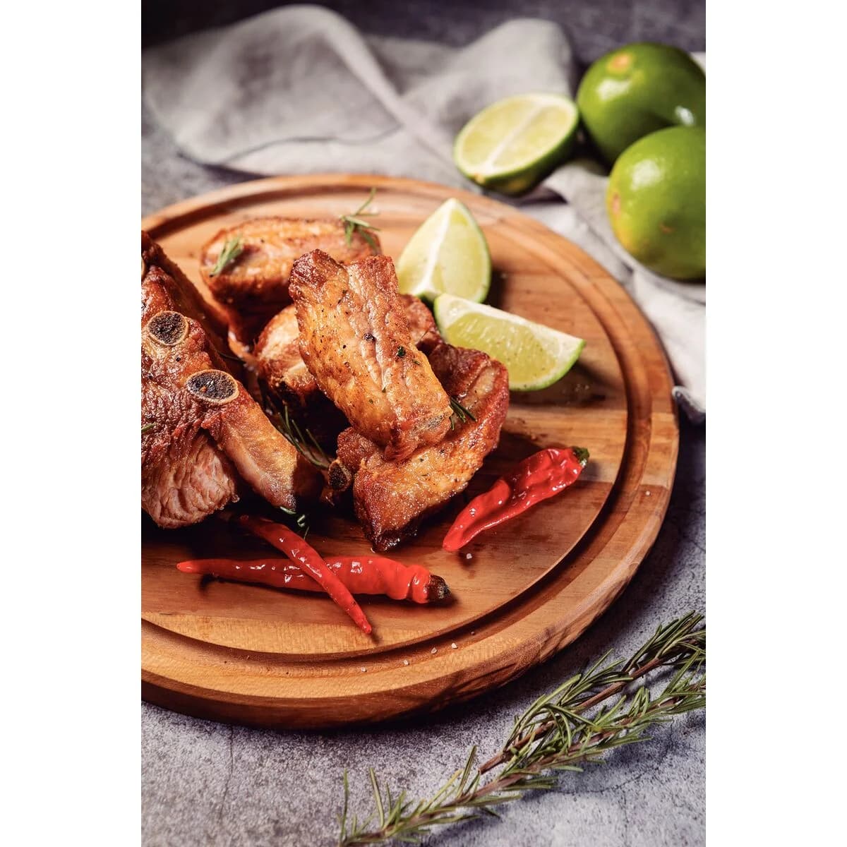 Plato Para Asado Tramontina 26 Cm Madera Teca — miniatura 4