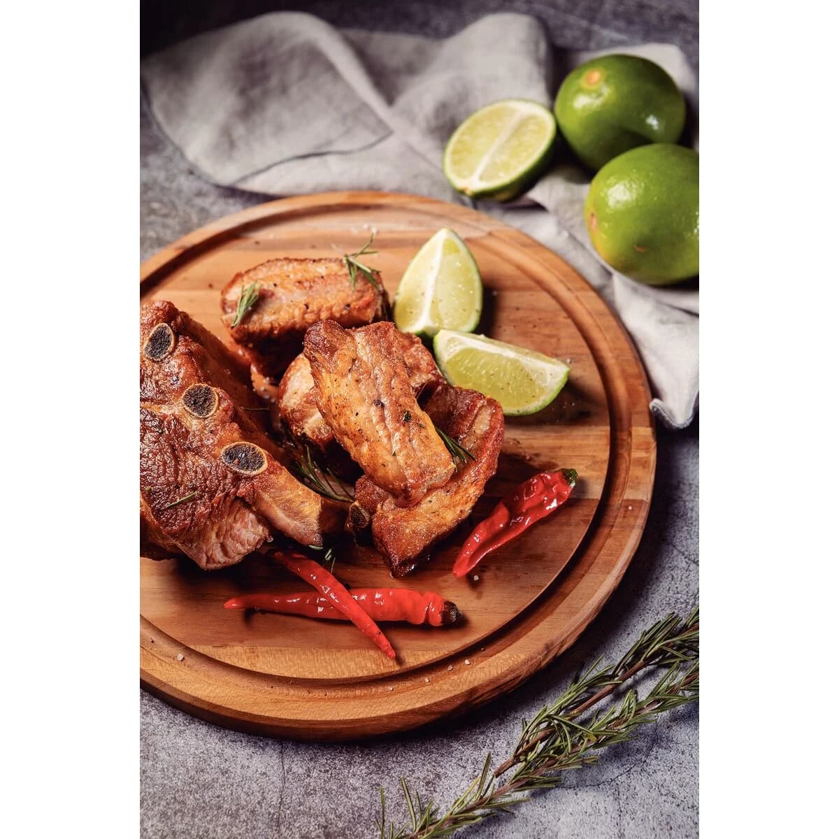 Plato Para Asado Tramontina 26 Cm Madera Teca — miniatura 6