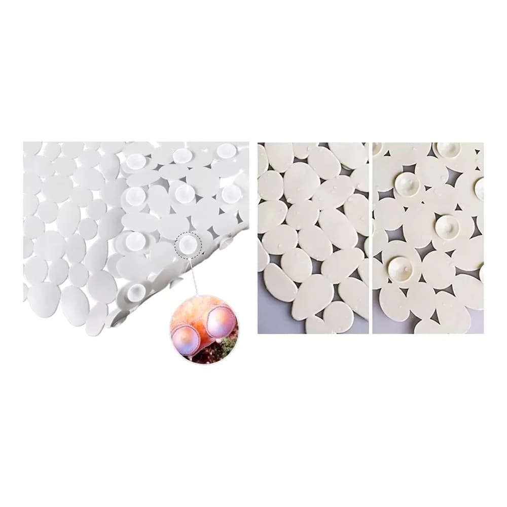 Alfombra De Ducha Baño Rectangular Antideslizante 68 X 38cm — miniatura 3
