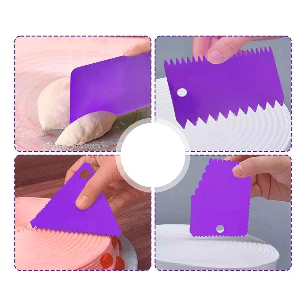 Set Espátulas Decorador Para Torta 3 Piezas Repostería — miniatura 2