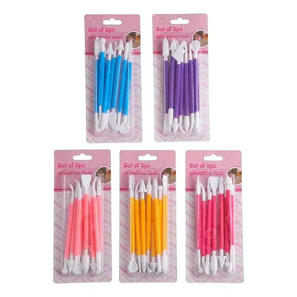 Set Estecas Para Fondant Porcelana Arcilla Cerámica X 8 — miniatura 4