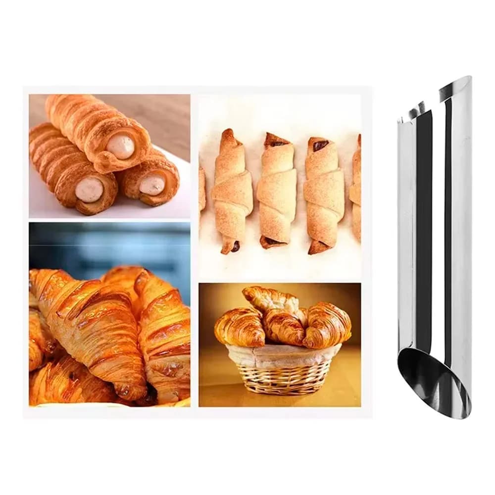 Set 3 Moldes Metalicos Para Cannoli Barquillos Reposteria — miniatura 3