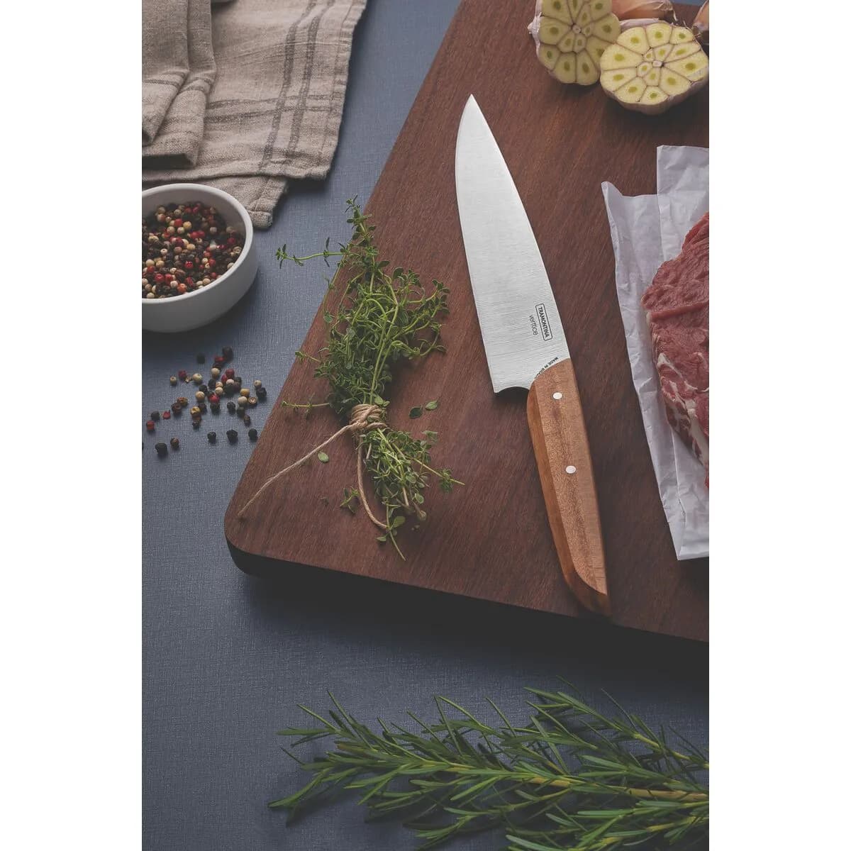 Cuchilla de Cocina Tramontina Verttice Acero Inox 8 Pulg — miniatura 2