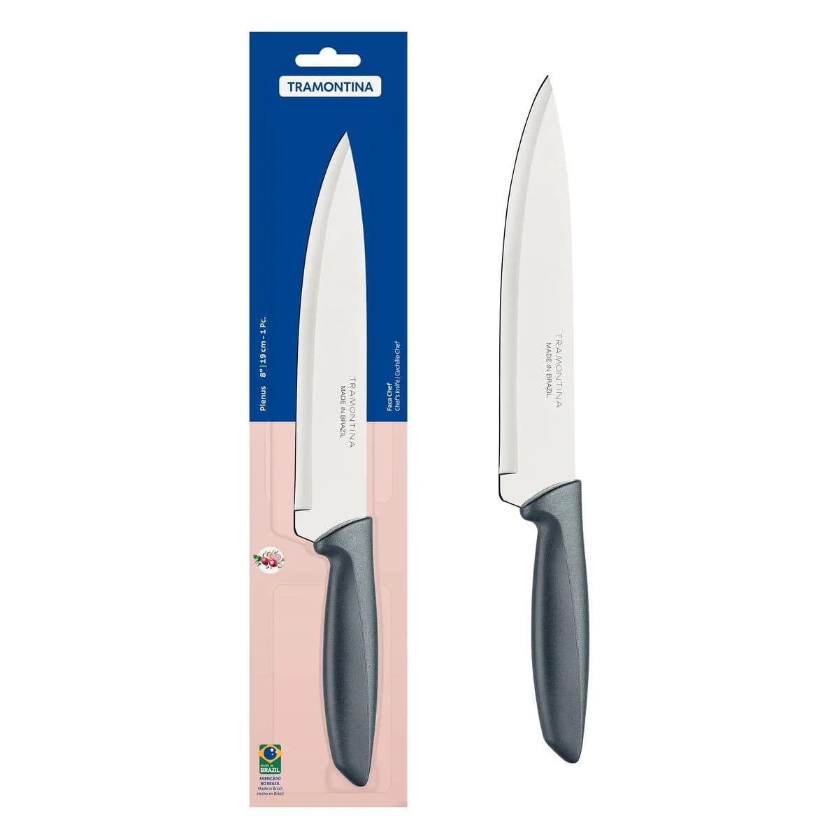 Cuchillo Chef Tramontina Plenus Acero Inoxidable 8 Pulg — imagen 1 de 3