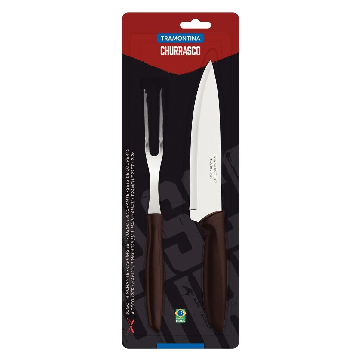 Juego de Asado Tramontina Plenus 2 Piezas Acero Inox — miniatura 2