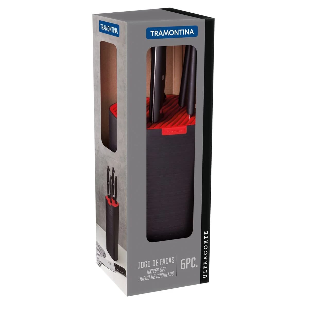 Juego de Cuchillas Tramontina Ultracorte Acero Inox 6 Pz — miniatura 2