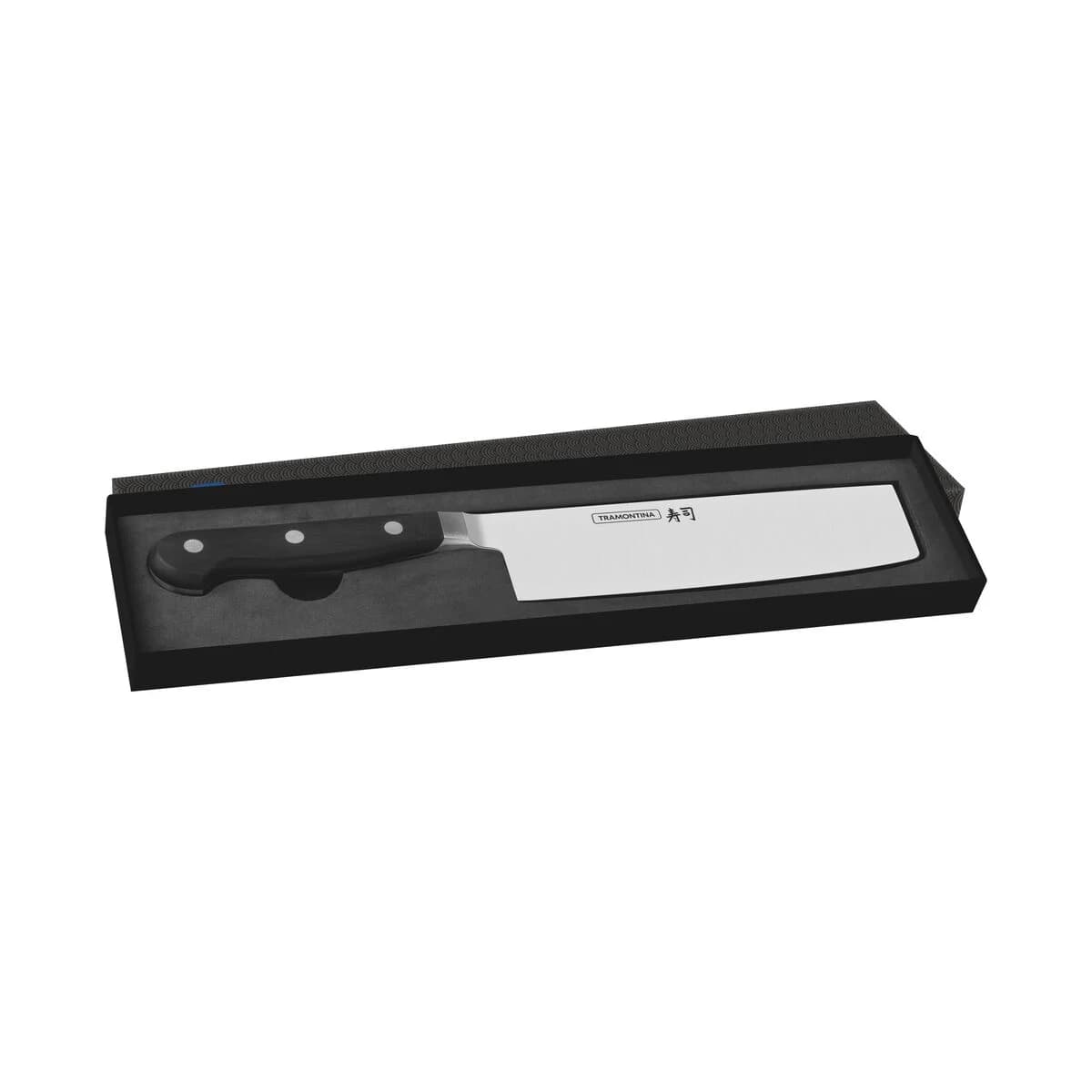 Cuchillo Nakiri Tramontina Sushi Acero Inoxidable 7 Pulg — miniatura 2