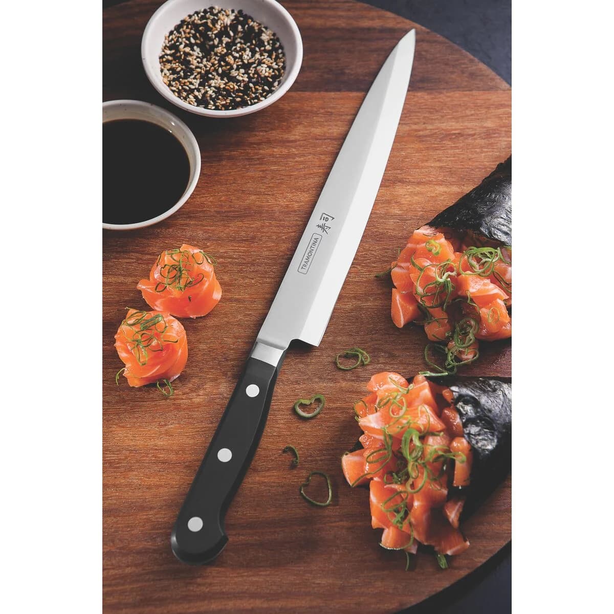 Cuchillo Yanagiba Tramontina Sushi Acero Inoxidable 9 Pulg — miniatura 4