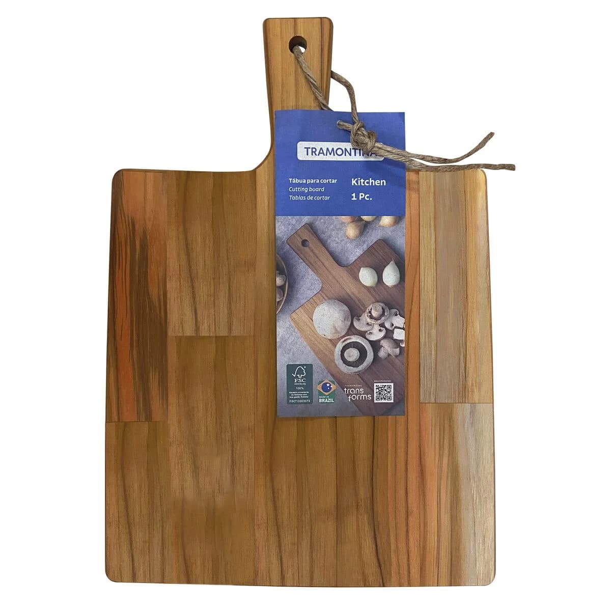 Tabla De Cocina Tramontina Madera Teca 40 X 28 Cm Kitchen — miniatura 3