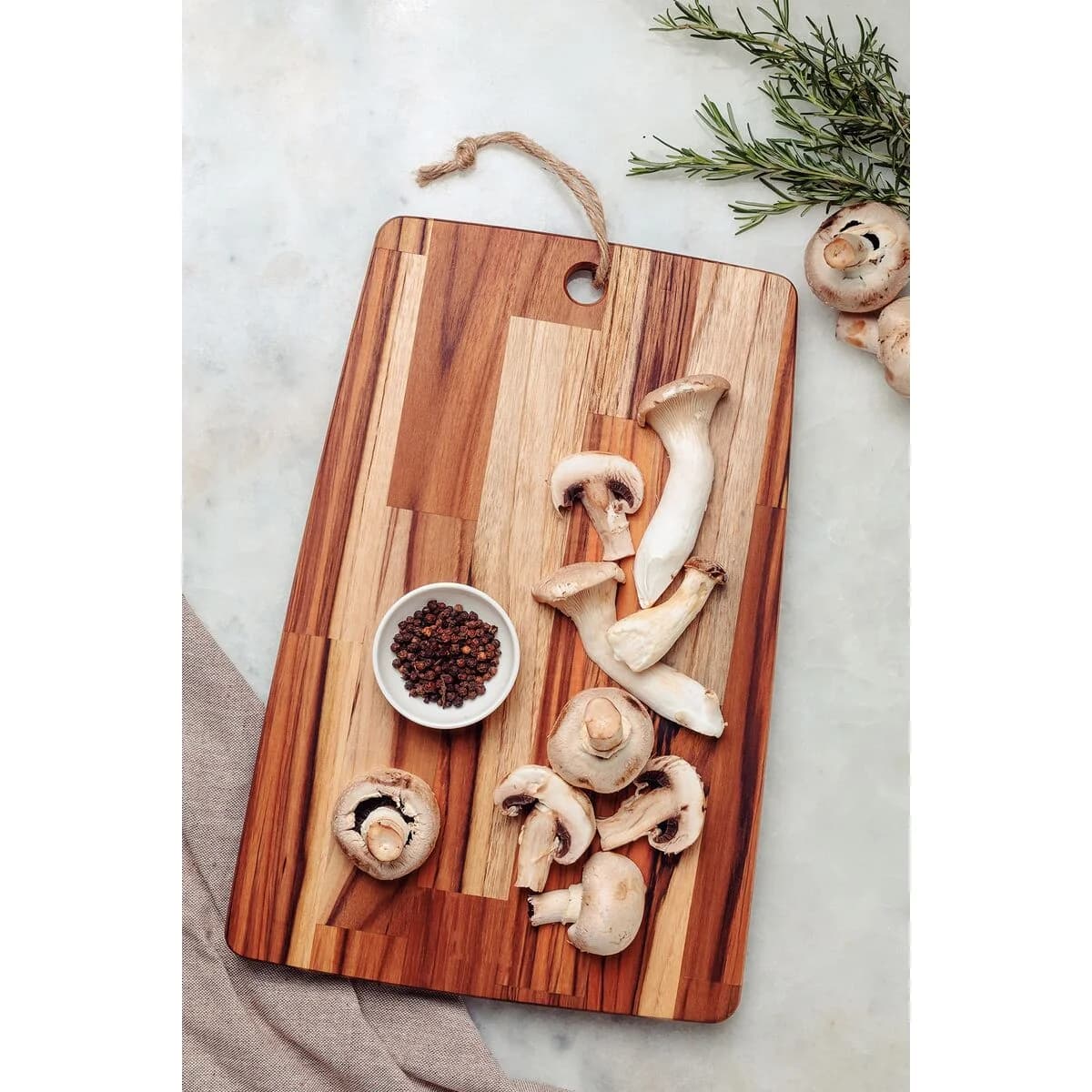 Tabla De Cocina Tramontina Rectangular Kitchen Teca 40x28 Cm — miniatura 2