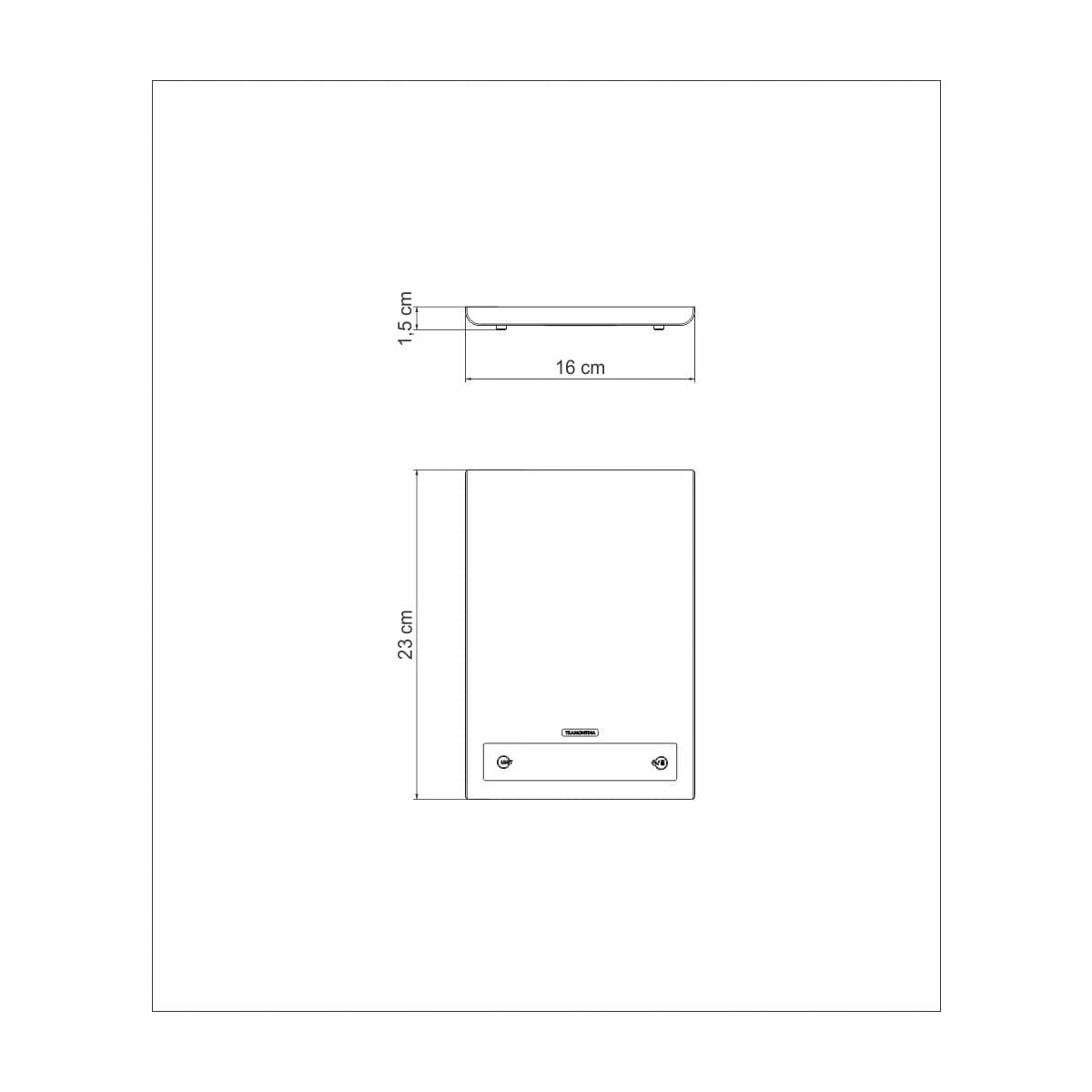 Balanza Digital Cocina Tramontina Acero Inoxidable Utility — miniatura 4
