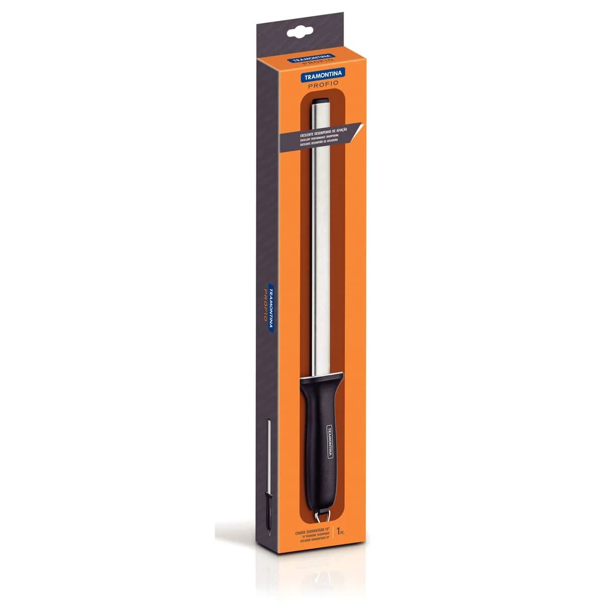 Afilador De Cuchillos Chaira Tramontina Acero Inox Profio — miniatura 2