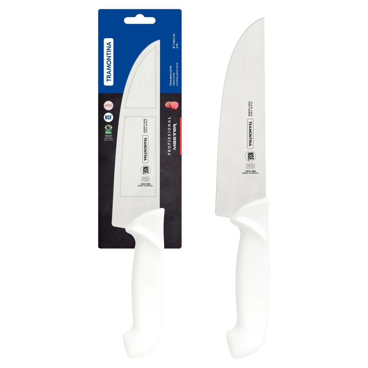 Cuchilla De Carne Tramontina Acero Inoxidable Master 8 PuLG — imagen 1 de 3