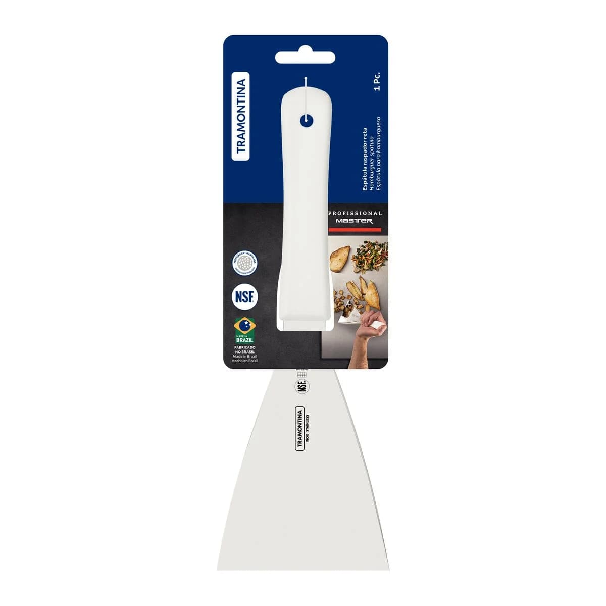 Espatula Para Hamburguesas Tramontina Acero Inox Profesional — imagen 1 de 4