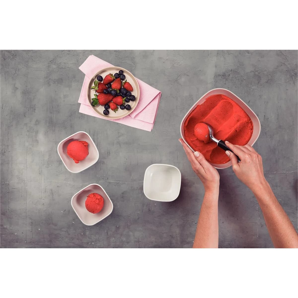 Cuchara para Helado Tramontina Utilita en Zamak Cromado — miniatura 3