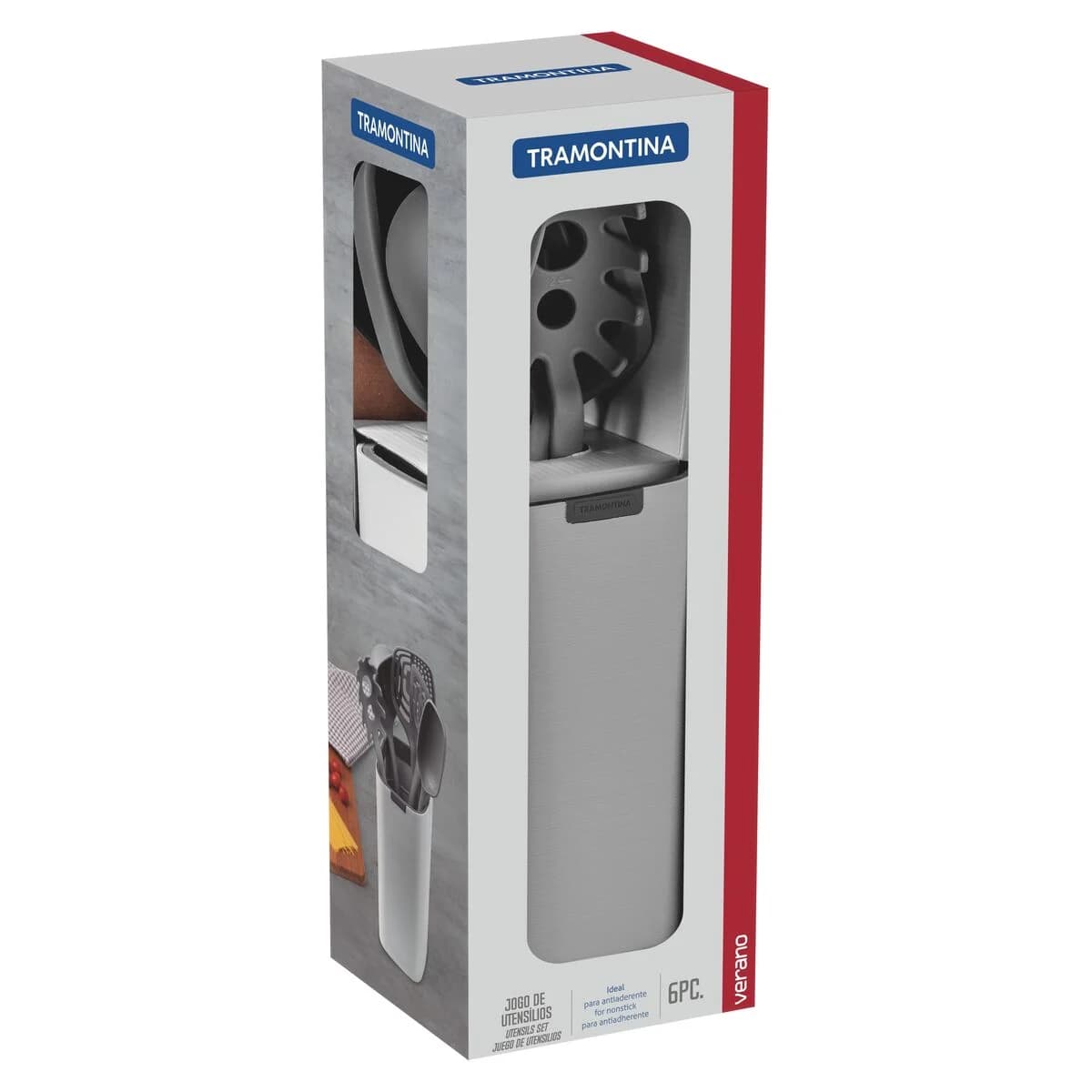 Juego de Utensilios Tramontina Verano Onix con Soporte 6 Pz — miniatura 3